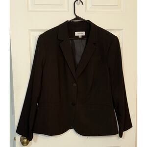 Calvin Klein Plus Size 20W Stretch Black Blazer Women's Jacket Suit Separate